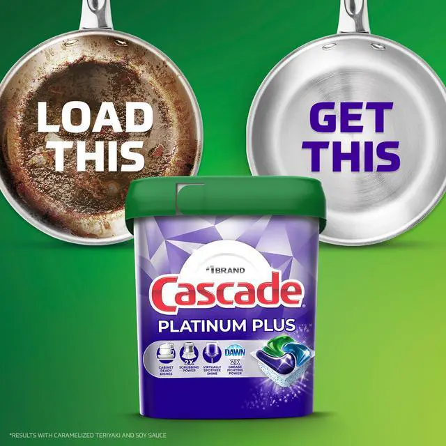 Alt view image 5 of 7 - Cascade Platinum ActionPacs Dishwasher Detergent Pods, Fresh, 11 Count