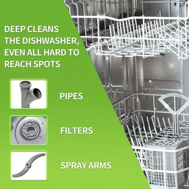 Alt view image 6 of 7 - NATRUTH 30 Pack Dishwasher Cleaner Tablets Individually Wrapped, Deep Cleaning, Removes Grease & Limescale, Compatible with All DishWashing Machines