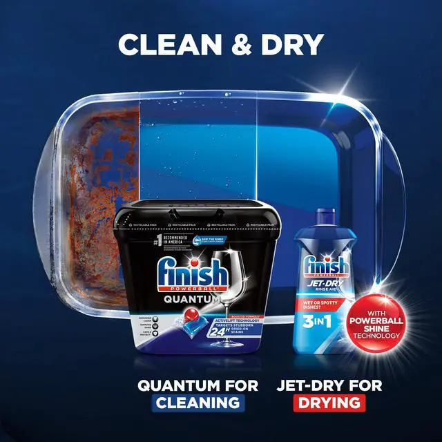 Alt view image 3 of 5 - Finish Quantum with Activblu Technology Powerball Ultimate Clean and Shine Dishwasher Detergent Tablets, 37 Count (Pack of 1)