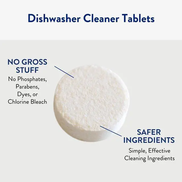 Alt view image 6 of 6 - The Clean People Dishwasher Cleaner Tablets, 6 Count, Citrus Scent - Removes Limescale, Mineral Buildup, Grease & Odors