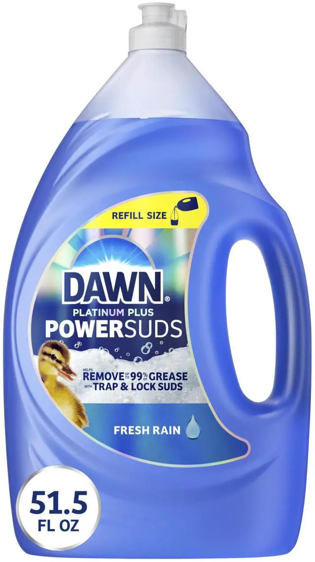 Main image of Dawn Platinum Plus PowerSuds Liquid Dish Soap Refill, 51.5oz