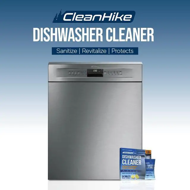 Alt view image 2 of 7 - CleanHike 24-Pack Dishwasher Cleaner & Deodorizer Tablets Citric Acid