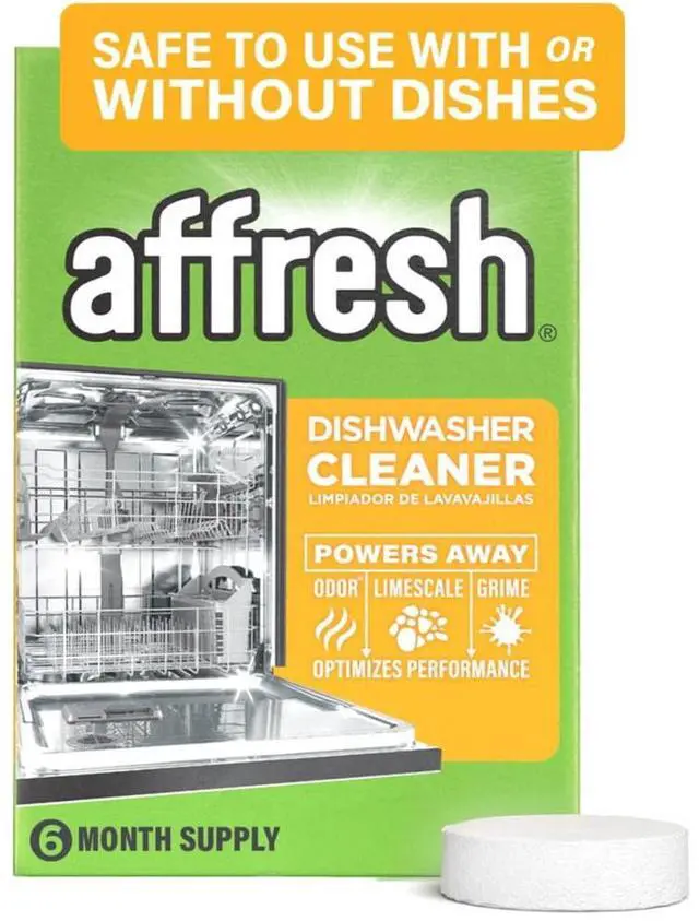 Main image of Affresh Dishwasher Cleaner, Mess-Free Deep-Cleaning Tablet, 6 Month Supply