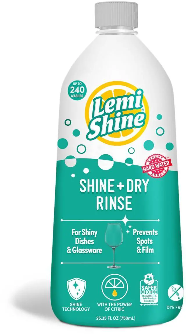 Main image of Lemi Shine Shine and Dry Natural Dishwasher Rinse Aid 25.35fl oz