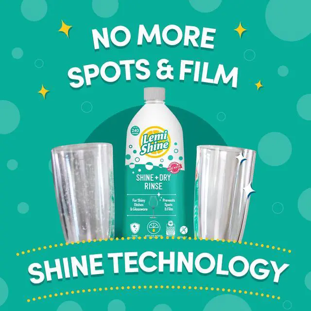 Alt view image 7 of 7 - Lemi Shine Shine and Dry Natural Dishwasher Rinse Aid 25.35fl oz