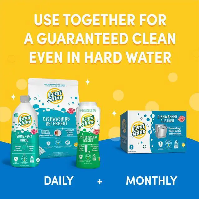 Alt view image 6 of 7 - Lemi Shine Shine and Dry Natural Dishwasher Rinse Aid 25.35fl oz