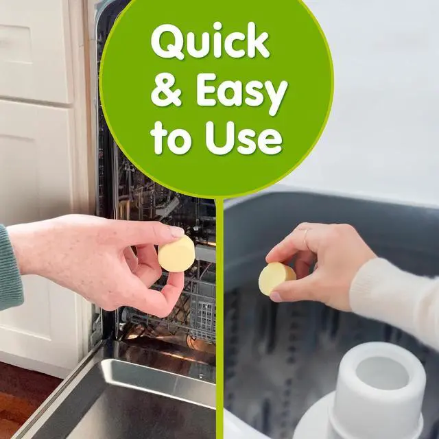 Alt view image 6 of 6 - Plink Washer and Dishwasher Cleaner and Freshener, 2 Packs of 4 Tablets, Fresh Lemon Scent, Prevents Residue, Removes Odors, Septic-Friendly