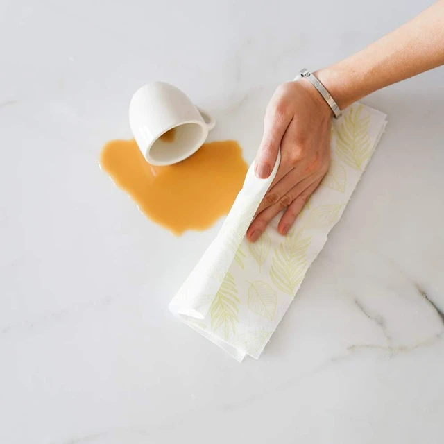 Alt view image 3 of 6 - Full Circle Tough Sheets Reusable Plant-based Bamboo Paper Towels, Super-Absorbent, Multi-Use Cleaning, 30 Sheet Roll
