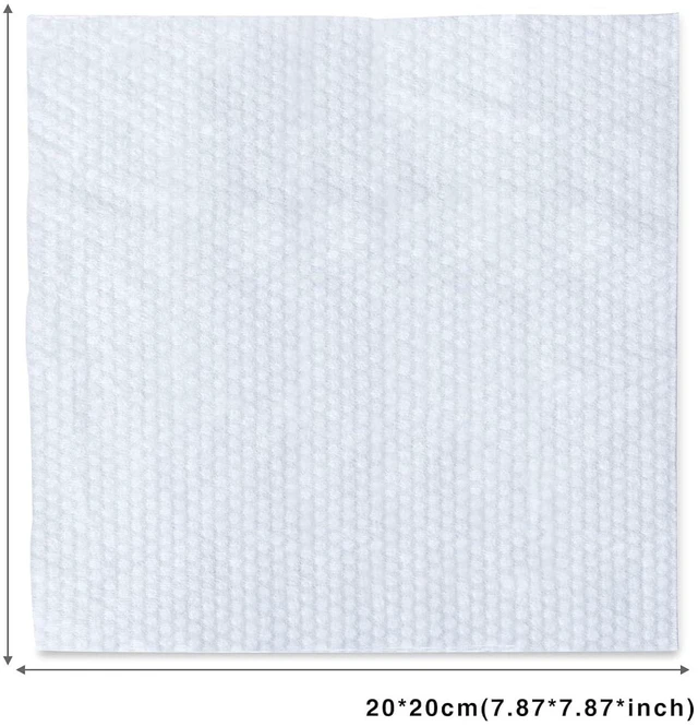 Alt view image 6 of 7 - MSOEUESO 100 Count Soft Dry Wipes Cotton Facial Tissues Disposable Face Towels for Sensitive Skin, Facial Cleansing, Makeup Removing, Surface Cleaning