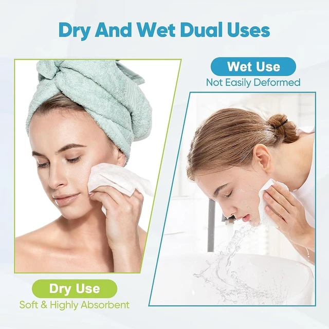 Alt view image 4 of 6 - AIDEA Face Towels Disposable 50Ct for Sensitive Skin