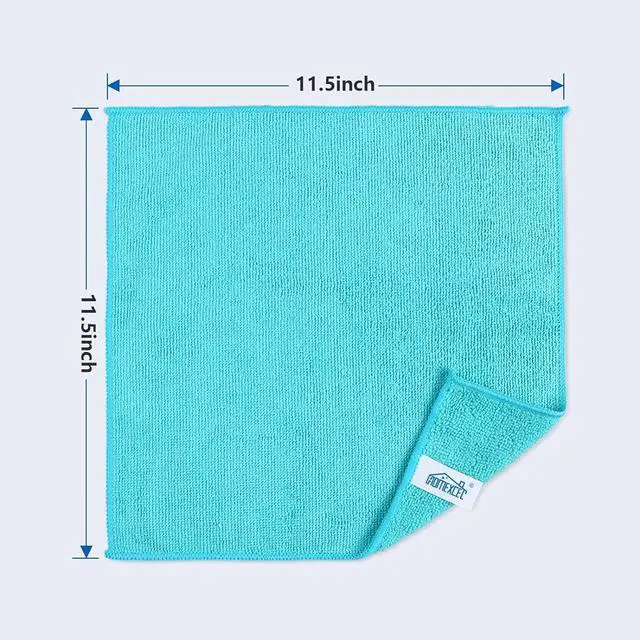 Alt view image 3 of 6 - HOMEXCEL 12PK Microfiber Cleaning Cloth 11.5x11.5in for Home