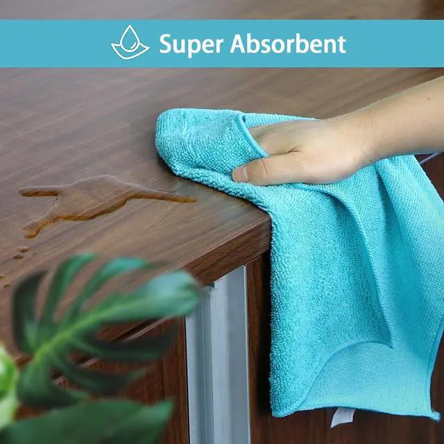 Alt view image 6 of 6 - HOMEXCEL 12PK Microfiber Cleaning Cloth 11.5x11.5in for Home
