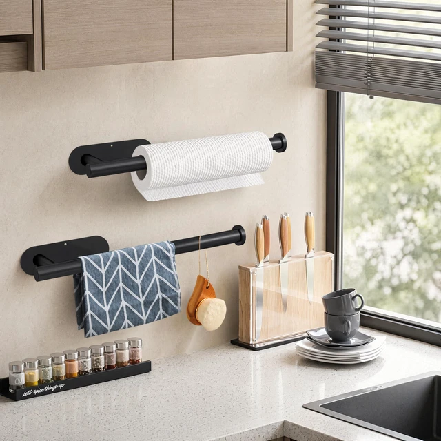 Alt view image 6 of 6 - DEKAVA Under Cabinet Paper Towel Holder Wall Mount for Kitchen