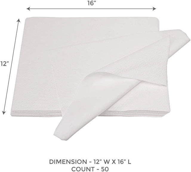 Alt view image 7 of 7 - ForPro Professional Collection Original Lint-Free Disposable Nail Care Towels 12"x16" 50-Count