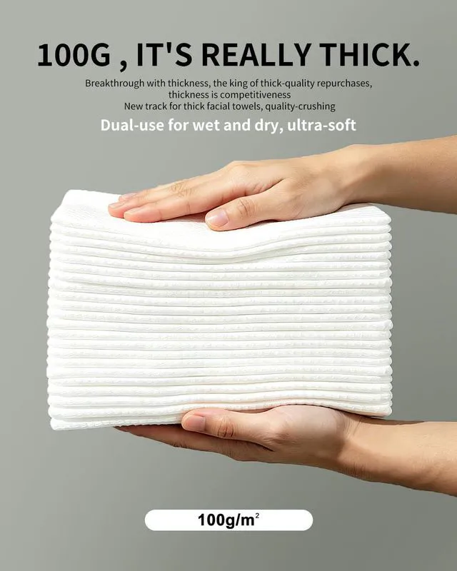 Alt view image 6 of 6 - LUXU Ultra-Soft Extra Thick Disposable Face Towels