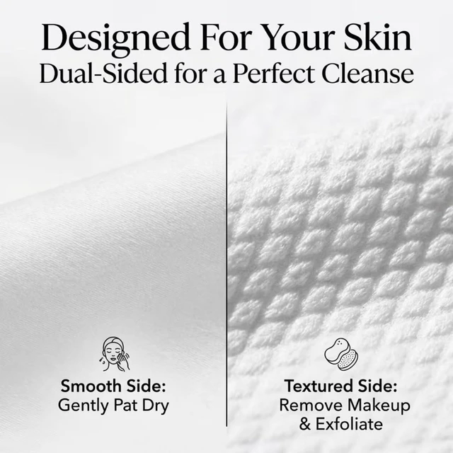 Alt view image 6 of 6 - ForPro Pure & Simple XL Facial Towels 10"x11.5" 50ct Vegan Cruelty-Free