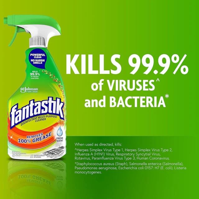 Alt view image 5 of 6 - Fantastik All Purpose Cleaner Spray, Kitchen Degreaser, 32 oz, Fresh Scent