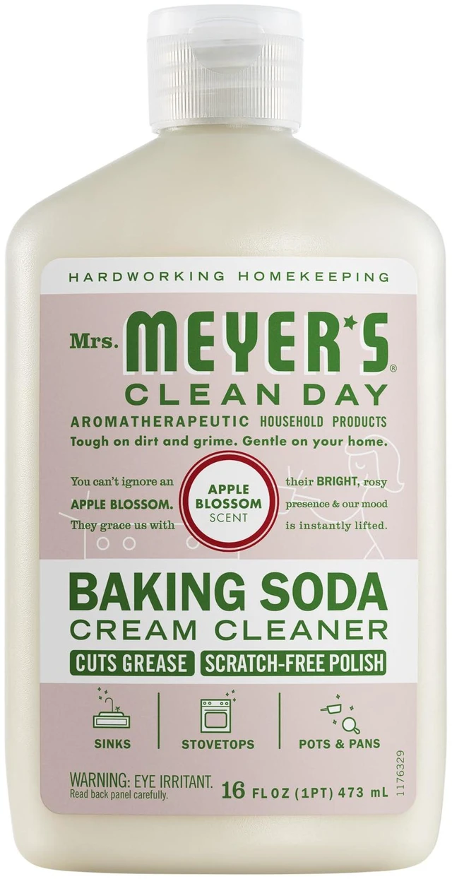 Main image of Mrs. Meyer's Clean Day Baking Soda Cream Cleaner, Apple Blossom, 16 fl oz