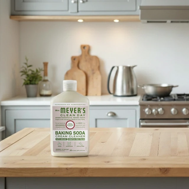 Alt view image 4 of 6 - Mrs. Meyer's Clean Day Baking Soda Cream Cleaner, Apple Blossom, 16 fl oz