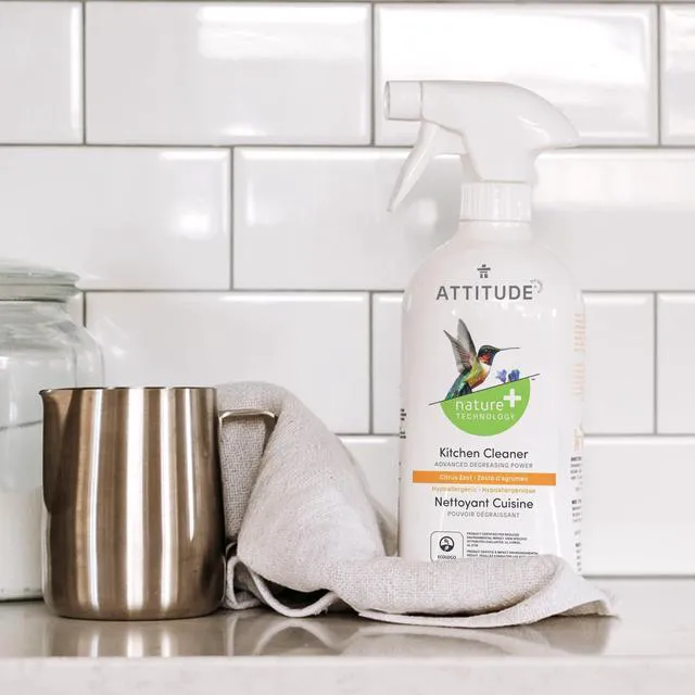 Alt view image 4 of 5 - ATTITUDE Kitchen Cleaner Spray, 27.1 Fl Oz, EWG Verified, Degreaser Spray, Plant-Based & Vegan, Citrus Zest Scent