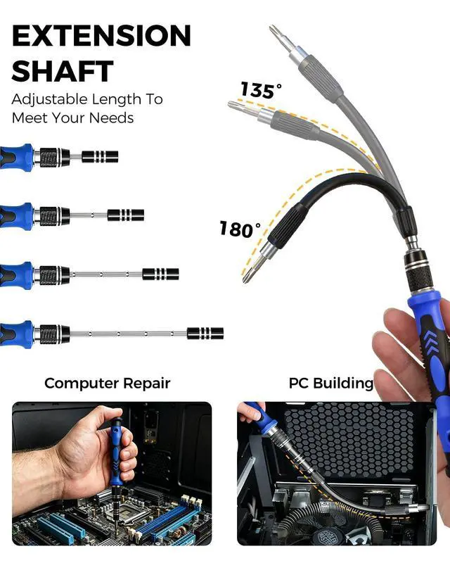 Alt view image 6 of 6 - 140-IN-1 PC Building Tool Kit for Repair and Assembly