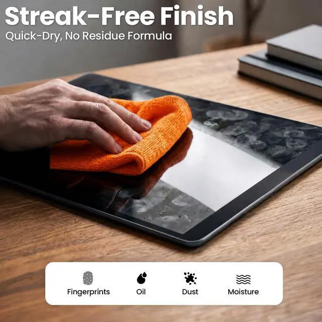 Alt view image 2 of 6 - Screen Cleaner Spray 2 Pack with Microfiber Cloth for TV, Monitor, Laptop, MacBook, iPad, iPhone and Electronic Devices
