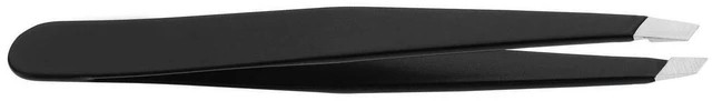 Alt view image 5 of 7 - Stainless Steel Eyebrow and Facial Hair Removal Tweezers with Slanted Tip for Easy Plucking, for Men & Women, Black by AURAY