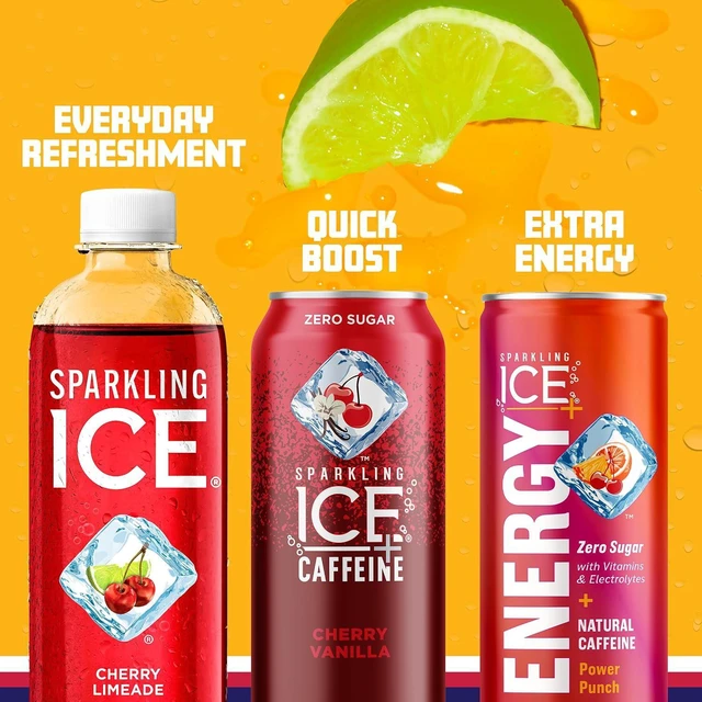 Alt view image 5 of 6 - Sparkling Ice Cherry Limeade Sparkling Water Zero Sugar with Vitamins and Antioxidants Low Calorie Beverage 17 fl oz Bottles (Pack of 12)