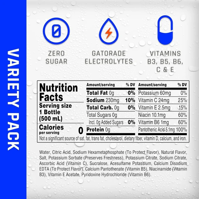 Alt view image 2 of 6 - Propel 16.9Fl Oz (Pack of 12) 3 Flavor Variety Pack, Zero Calorie Sports Drinking Water with Electrolytes and Vitamins C&E