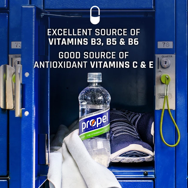 Alt view image 4 of 6 - Propel 16.9Fl Oz (Pack of 12) 3 Flavor Variety Pack, Zero Calorie Sports Drinking Water with Electrolytes and Vitamins C&E
