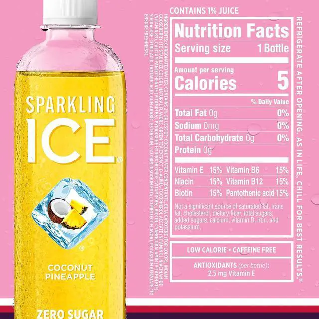 Alt view image 3 of 6 - Sparkling Ice Purple Variety Pack Zero Sugar Flavored Water with Vitamins and Antioxidants, 17fl oz,12Count (Black Raspberry,Cherry Limeade,Orange Mango,Kiwi Strawberry)