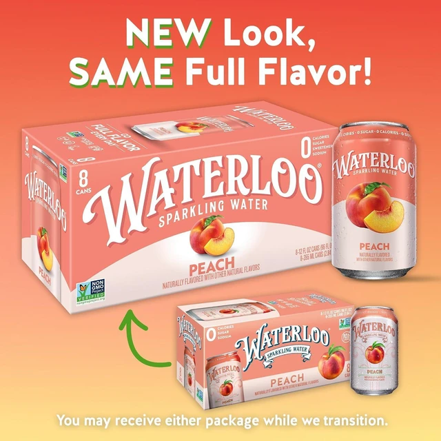 Alt view image 3 of 6 - Waterloo Sparkling Water Peach 12 Fl Oz Cans (Pack of 12)