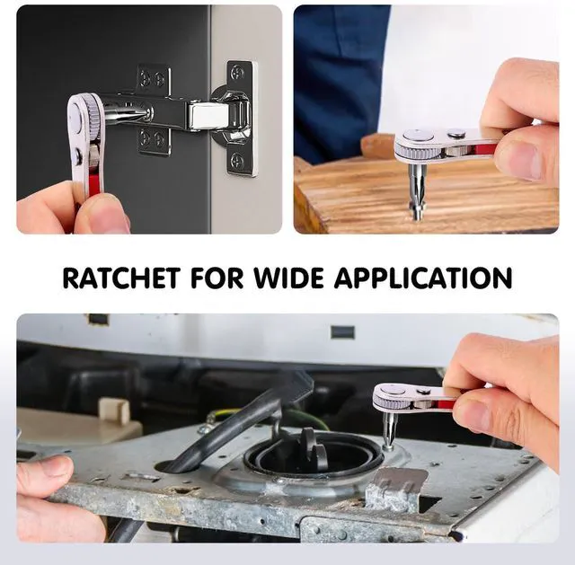 Alt view image 5 of 7 - 22-in-1 Magnetic Ratchet Screwdriver Set with Reversible Wrench and Bits, Compact for Tight Spaces, DIY/Home/Car Repairs, Best Gift for DIYers, Handymen and Men
