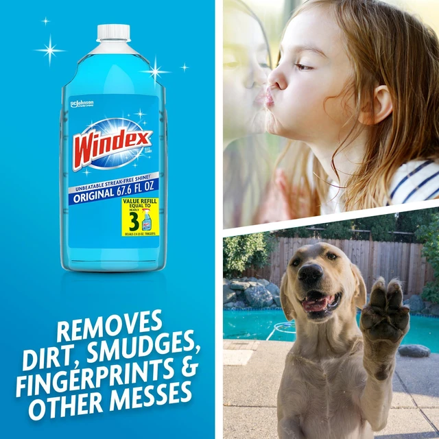 Alt view image 2 of 6 - Windex Glass & Window Cleaner Refill 67.6oz Original
