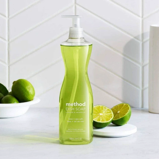 Alt view image 4 of 5 - Method Dish Soap Lime + Sea Salt, Tough on Grease, 18 Fl Oz (Pack of 1)