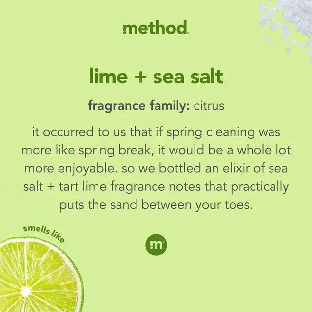 Alt view image 5 of 5 - Method Dish Soap Lime + Sea Salt, Tough on Grease, 18 Fl Oz (Pack of 1)