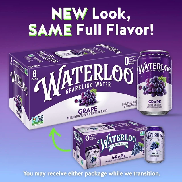 Alt view image 2 of 6 - Waterloo Sparkling Water, Grape, 12 Fl Oz Cans (Pack of 12)