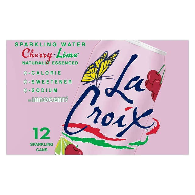 Alt view image 6 of 6 - La Croix Sparkling Water, Cherry Lime, 12 Fl Oz, 12 Pack