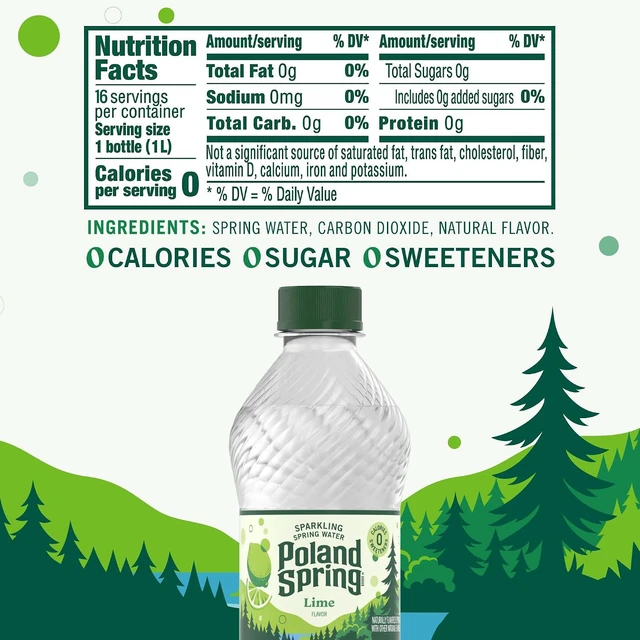 Alt view image 3 of 5 - Poland Spring Sparkling Bottled Water, 16.9Fl Oz (8Pack)