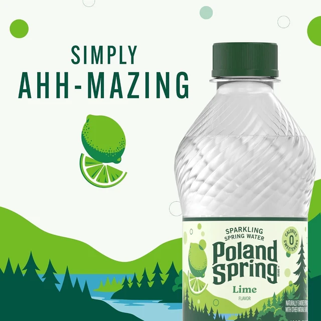 Alt view image 2 of 5 - Poland Spring Sparkling Bottled Water, 16.9Fl Oz (8Pack)