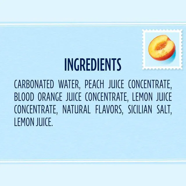 Alt view image 4 of 6 - Sanpellegrino CIAO Peach Sparkling Water, Real Fruit Juice, 24 Pack