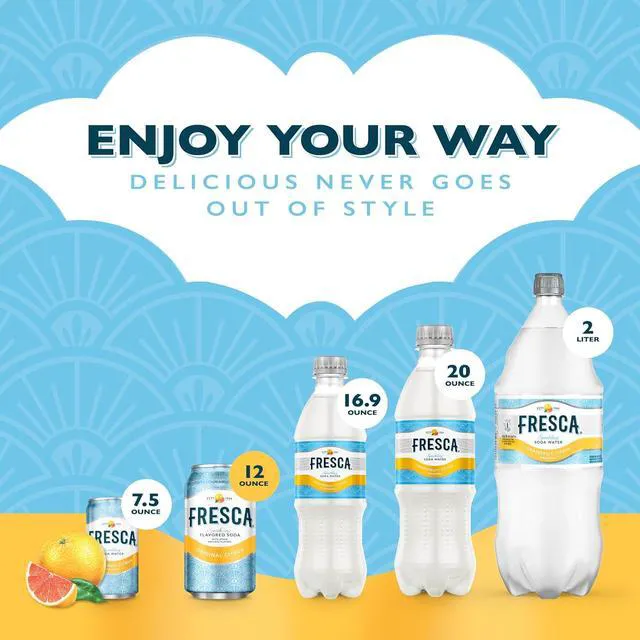 Alt view image 7 of 7 - Fresca Citrus Soda 12oz (Pack of 12)