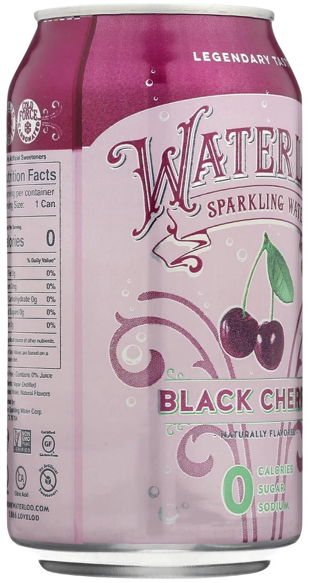Alt view image 5 of 7 - Waterloo Black Cherry Sparkling Water, 12 Fl Oz