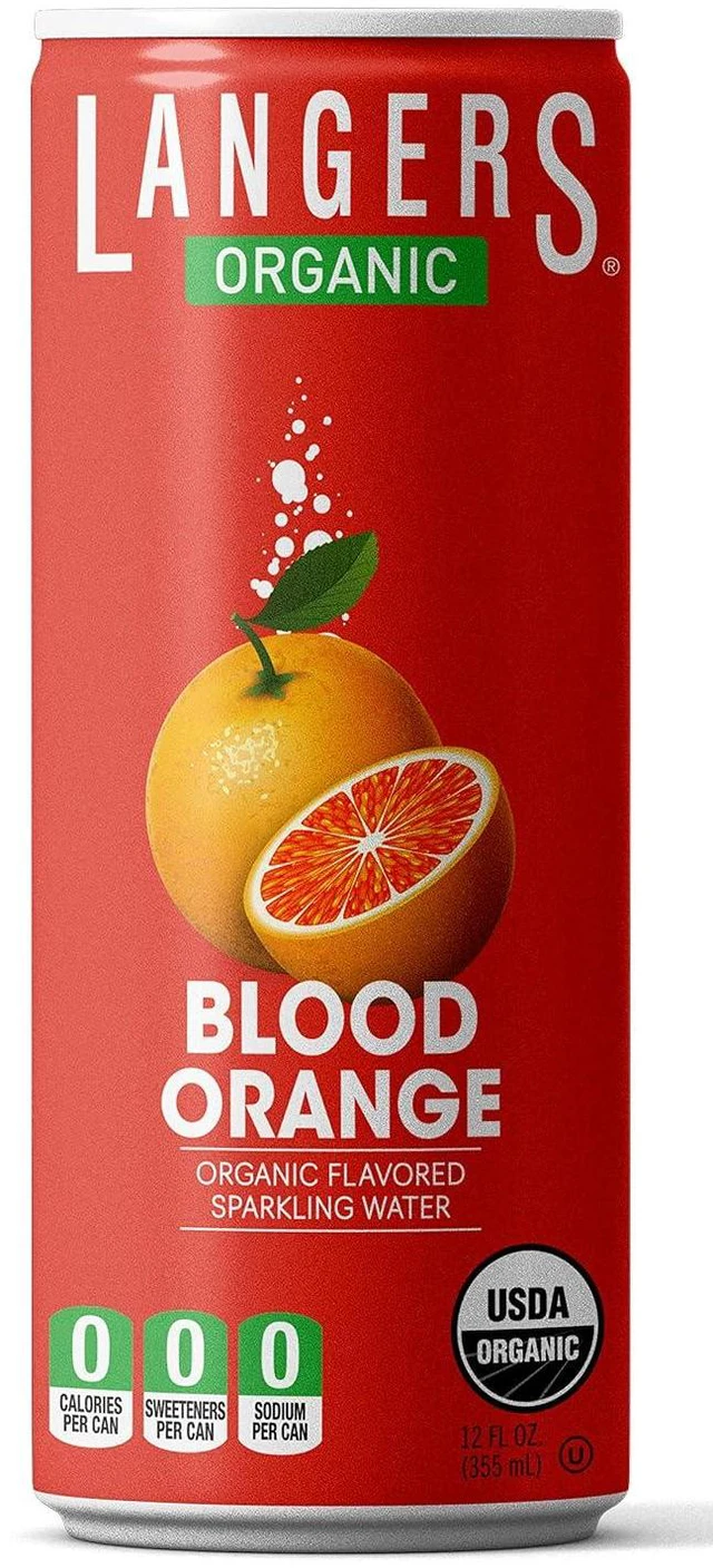Alt view image 2 of 2 - Langers Organic Flavored Sparkling Water, Blood Orange, 12 Fl Oz (Pack of 8)