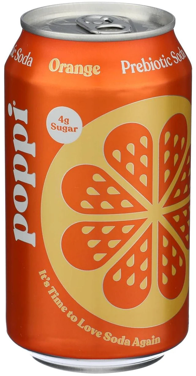 Alt view image 5 of 5 - Poppi Orange Prebiotic Soda 4 Pack