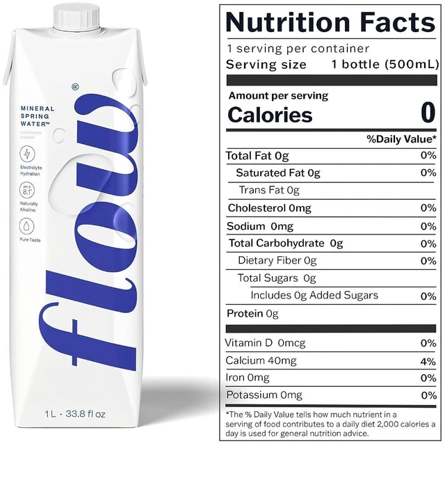 Alt view image 4 of 7 - Flow Mineral Spring Water 33.8 Fl Oz 6 Pack