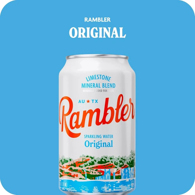 Alt view image 2 of 5 - AUTX RAMBLER Original Sparkling Water, 12Ounce, Pack of 12
