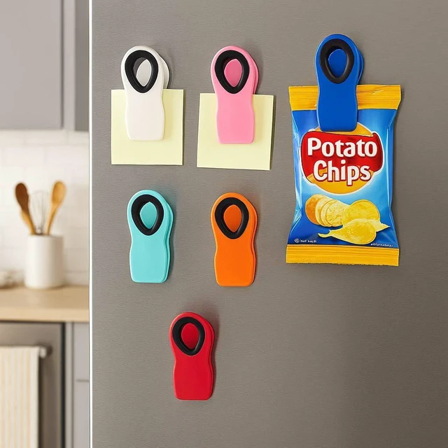 Alt view image 5 of 6 - Mr. Pen Magnetic Chip Clips, 6 Pack, Airtight Seal