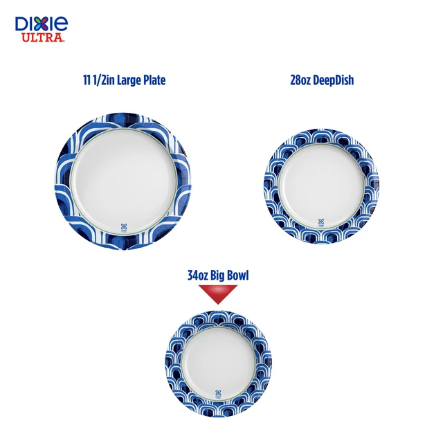 Alt view image 3 of 6 - Dixie Ultra 34 oz Large Paper Bowls, 34 Count