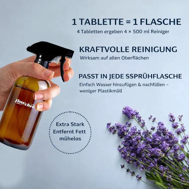Alt view image 3 of 5 - Flowcheer Multi Surface Cleaner Refills - 12 Pack (Lavender)